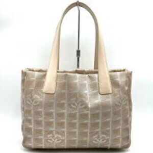 CHANEL Travel Line Tote Bag Metallic Pink